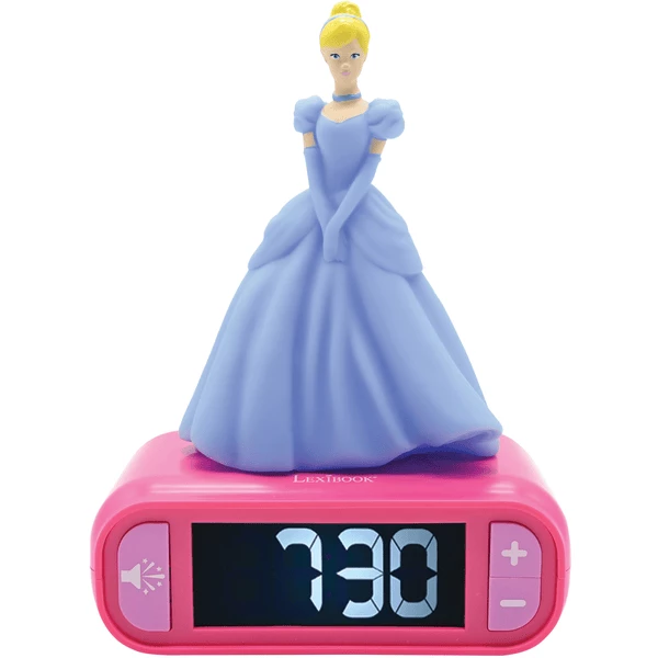LEXIBOOK Disney Prinzessin Wecker Mit 3D Nachtlicht-Figur 3 LEXIBOOK Disney Prinzessin Wecker Mit 3D Nachtlicht-Figur